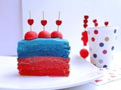 gâteau d’anniversaire rose bleu