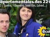 candidats Verts ouverts Canton Rochelle conseillère municipale Marion Pichot Daniel Chuillet sont