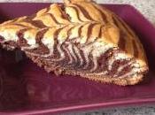 Zebra cake vanille-chocolat (Gâteau zébré tigré)