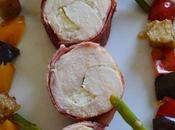 Ballotine poulet ,fromage fines herbes bacon grillé