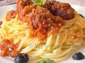 Spaghetti boulettes viande l'italienne