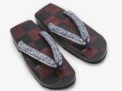 Needles 2015 indigo print geta sandals