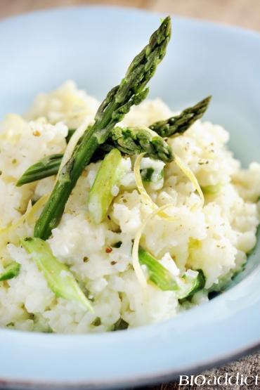 Risotto aux asperges bio et parmesan