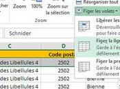 Comment faire pour première ligne d'un tableau Excel reste figée