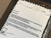 écrit lettre démission gâteau