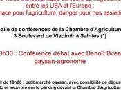 Stop TAFTA Réseau Saintonge juin Saintes: Conférence débat Benoît Biteau menace pour l'agriculture, danger assiettes