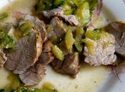 Filet mignon porc étuvée courgettes