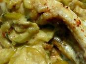 Filet lotte courgettes