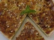 Quiche courgettes menthe amandes