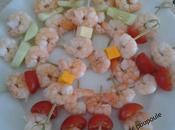 Brochettes crevettes