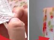 Voici comment décorer bougie utilisant serviette