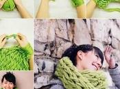 Voici comment tricoter écharpe avec doigts