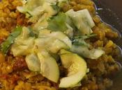 Curry Lentilles Pondichéry Salade Courgettes