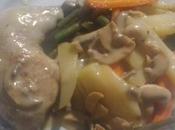 Cuisse poulet légumes sauce champignon thermomix
