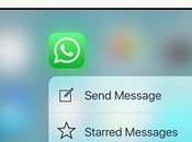 WhatsApp iPhone, prise charge Touch