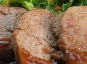 Filet porc, sauce bière mélasse