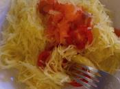 Courge Spaghetti saumon fumé tomate cerise savoura