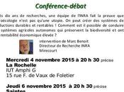 "L'agroécologie, marche Novembre 20h30 conférence-débat (Amphi Vaux Foltier Rochelle
