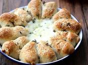 Petits pains partager pour l'apéritif parmesan mozzarella thym