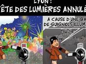 Fête lumières dans noir