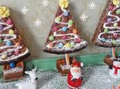 Gâteau chocolat petits sapins Noël