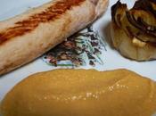 Ballottine dinde foie gras,pommes granny smith camargue truffe ,sauce gras sauternes rose pomme-de-terre