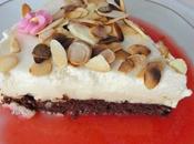 Bavarois nougat coulis fraises