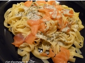 tagliatelles saumon, crème Noilly Prat