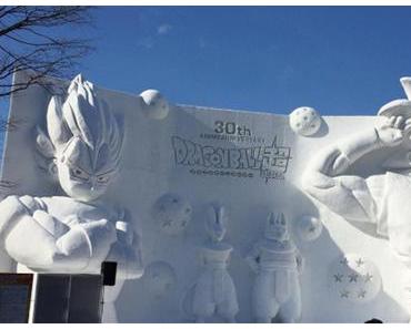 Une sculpture sur neige gigantesque pour les 30 ans de Dragon Ball