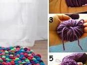 Voici comment faire joli tapis pompons