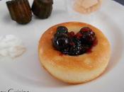Financier vanille garni fruits rouges