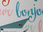 Bonjour Carte Scrap #504