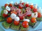 Toast sans gluten pesto, tomates crevettes.