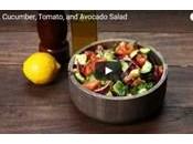 Salade concombre, tomate avocat pour perdre poids