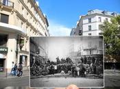 photos Paris actuel superposés avec XIXème XXème siècle. véritable plongée dans l’Histoire