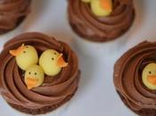 Cupcakes nids Pâques chocolat {sans gluten}