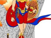 Wonder Woman aplats couleurs