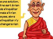 Caricature Dalaï Lama