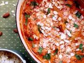 Poulet “Badami”, amandes l’Indienne plat épicé douceur