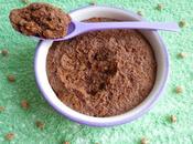 gâteau diététique pomme cannelle avec cacao Flavochino, céréales psyllium (sans beurre riche fibres)