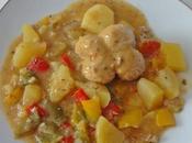 Paupiettes dinde poivrons pommes terre