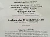 Dimanche AVRIL 2016 hommage Philippe LEJEUNE Etampes