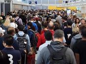 L'embarquement l'aéroport Chicago