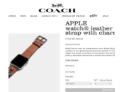 Apple Watch bracelets Coach dévoilent avant l’heure