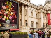 tableau fleurs fraîches l'entrée National Gallery Londres