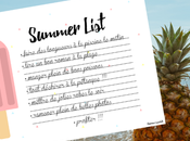 Wish list imprimer Summer