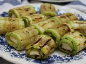 Rouleaux courgettes fromage