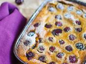 Clafoutis cerises, sucre bouleau lait d’amande très bas)