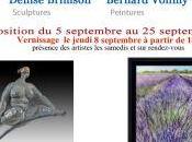 Galerie GAVART exposition Denise BRIMSON sculptures Bernard VOLLMY peintures 5/25 Septembre 2016