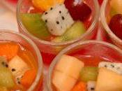 Dessert fruits exotiques gelée légère